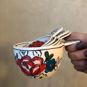 anthropologie measuring cup set (x4)